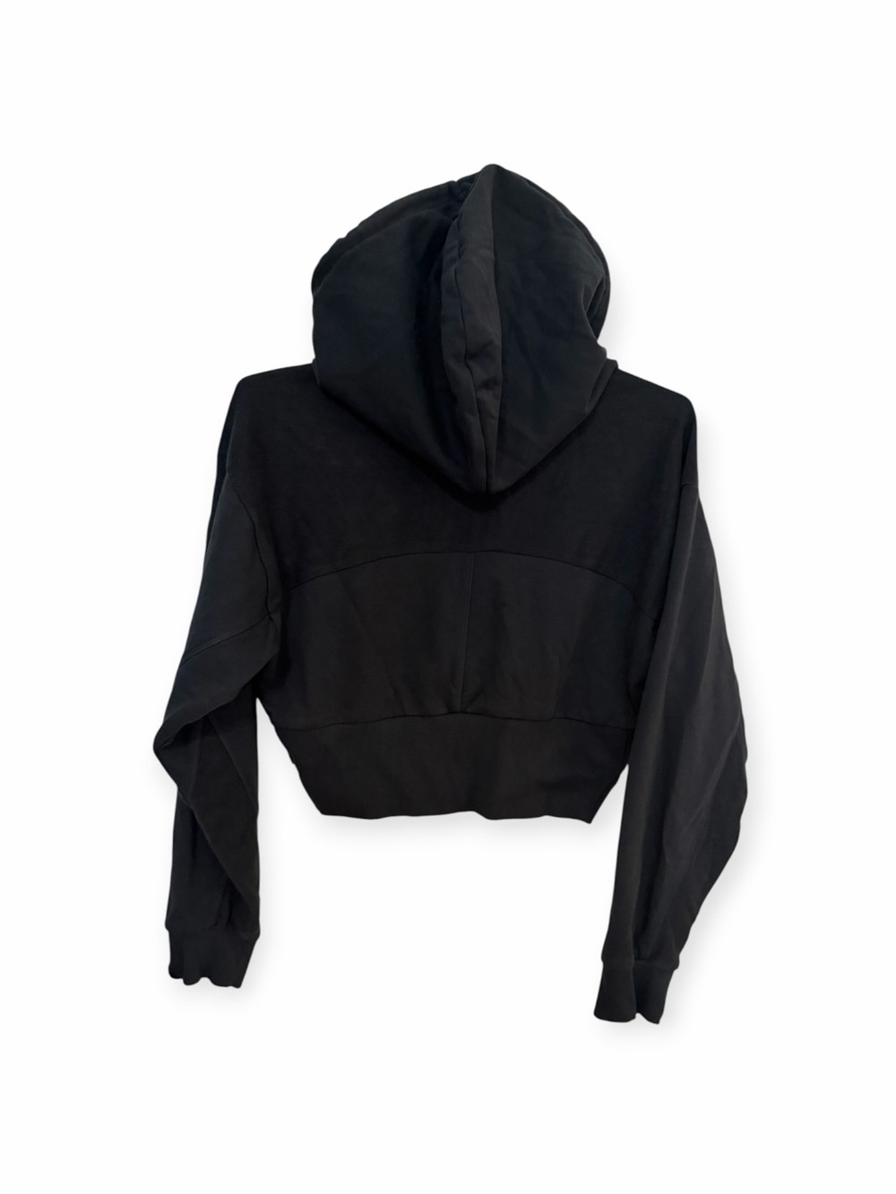 Gymshark Black Cropped Full Zip Hoodie Women’s Small - Picture 2 of 6